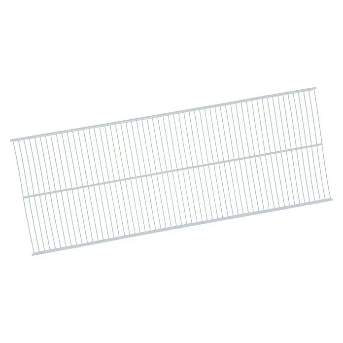 Regalux Drahtboden - L x B: 30 x 80 cm, Weiß - Aufnahme eines weißen, rechteckigen Lüftungsgitters, das sich ideal für verschiedene Belüftungsanwendungen eignet.