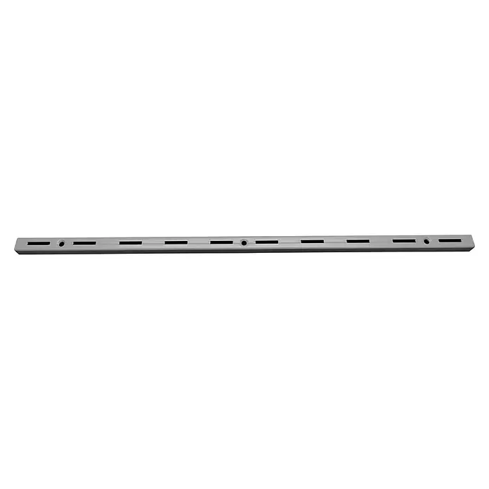 Regalux Wandschiene S 50Länge: 200 cm, Einlochsystem, Stahl, Silber