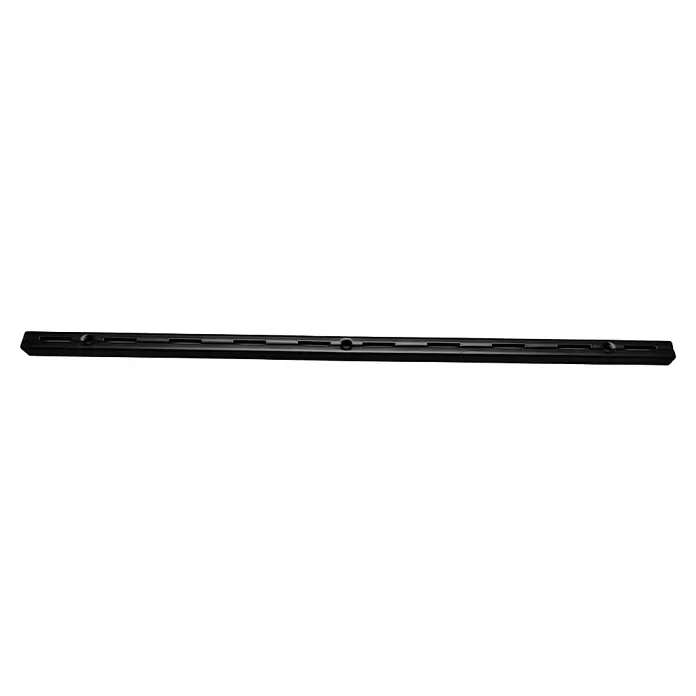 Regalux Wandschiene S 50Länge: 50 cm, Einlochsystem, Stahl, Schwarz