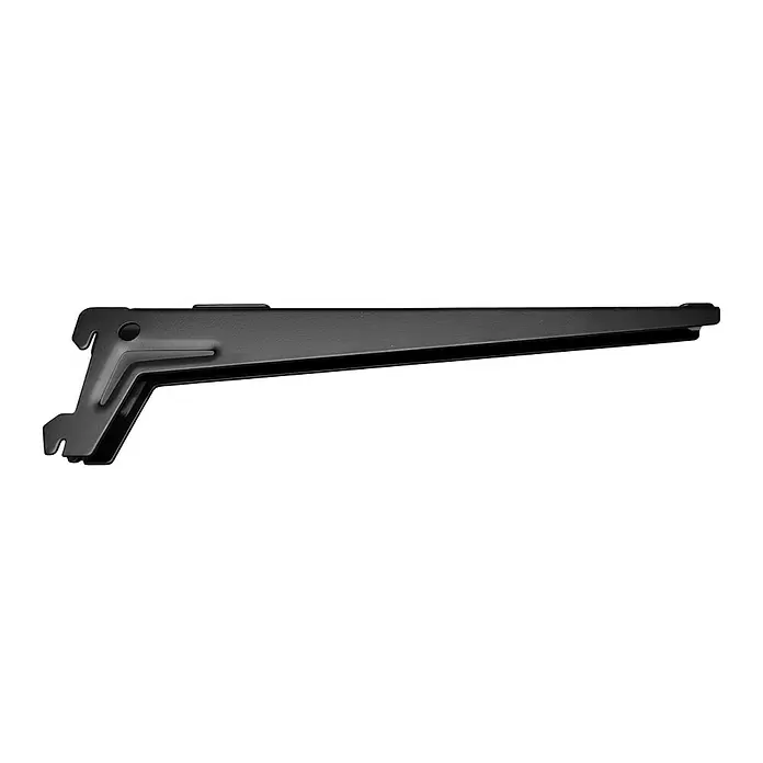 Regalux Winkelträger S 50Länge: 33 cm, Schwarz, 2 Stk.