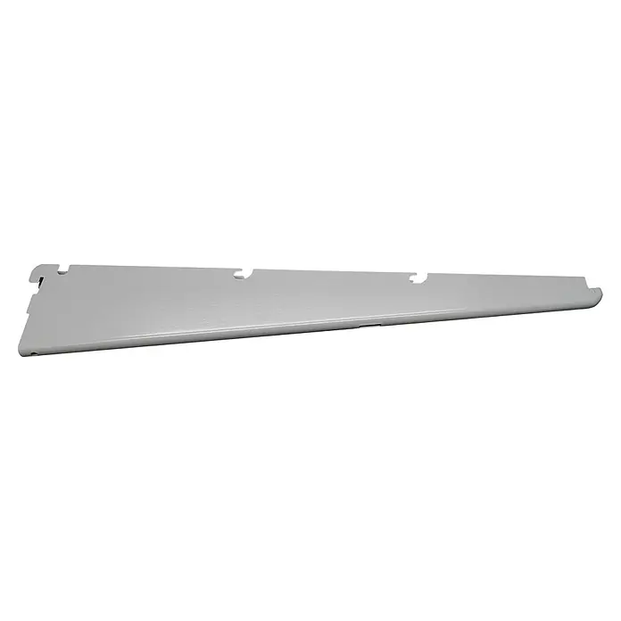Regalux Drahtbodenträger E 32 - Länge: 32 cm, Silber - Das graue Regalbrett ist ein praktisches Zubehör für die Wandmontage und bietet eine stabile Ablagefläche für diverse Gegenstände.