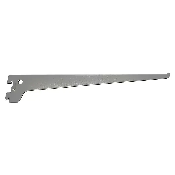 Regalux V-Träger E 32 - Länge: 30 cm, Silber - Silberne Regalkonsole, ideal zur Unterstützung von Regalböden. Robuste Konstruktion für zuverlässige Stabilität und einfache Montage.