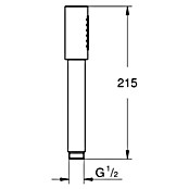 Grohe Handbrause (Anzahl Funktionen: 1, 6,5 l/min bei 3 bar, Chrom)