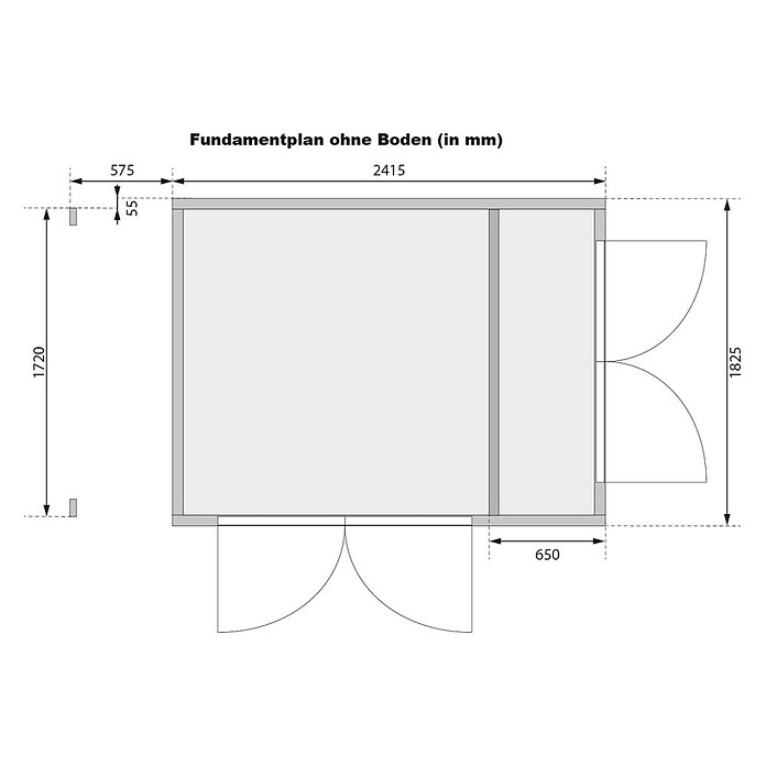 Karibu Gerätehaus Multi (Außenmaß inkl. Dachüberstand (B x T): 300 x 186,5 cm, Holz, Terragrau) | BAUHAUS