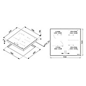 Pyramis Induktionskochfeld PHI62432FMB (Anzahl Induktionskochstellen: 4 Stk.) | BAUHAUS
