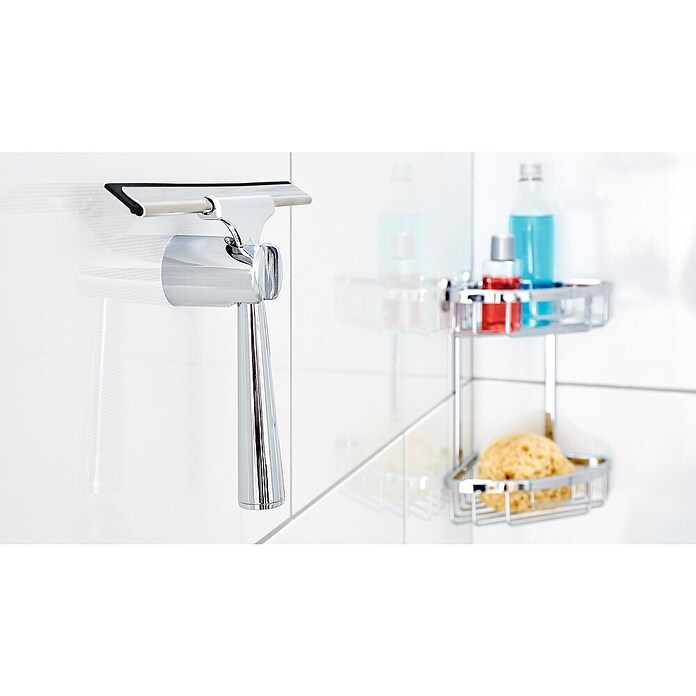 Tesa Bad-& Duschabzieher Spaa (Metall, Chrom, Mit Halterung) | BAUHAUS