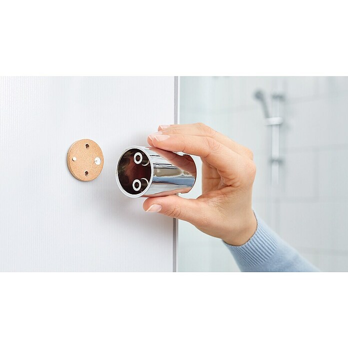 Tesa Bad-& Duschabzieher Spaa (Metall, Chrom, Mit Halterung) | BAUHAUS