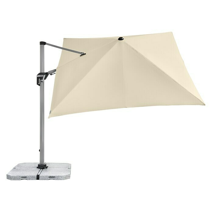 Doppler Active PendelschirmNatur, 350 x 260 cm Front View