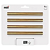 Rei Tirador para muebles (Distancia entre orificios: 96 mm, Latón, Brillante, 4 ud.) | BAUHAUS