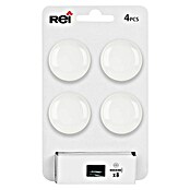 Rei Pomo para muebles (Diámetro: 35 mm, Blanco, 4 ud.) | BAUHAUS