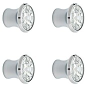 Rei Pomo para muebles (Diámetro: 25 mm, Cromo, Brillante, 4 ud.) | BAUHAUS