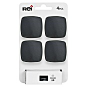 Rei Pomo para muebles (L x An: 40 x 40 mm, Negro, Mate, 4 ud.) | BAUHAUS