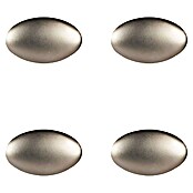 Rei Pomo para muebles (L x An: 33 x 18 mm, Níquel, Satinado, 4 ud.) | BAUHAUS