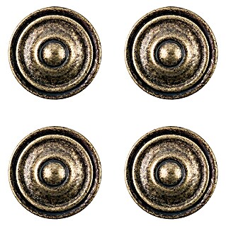 Rei Pomo para muebles 3110 (Diámetro: 35 mm, Cuero viejo, 4 ud.)