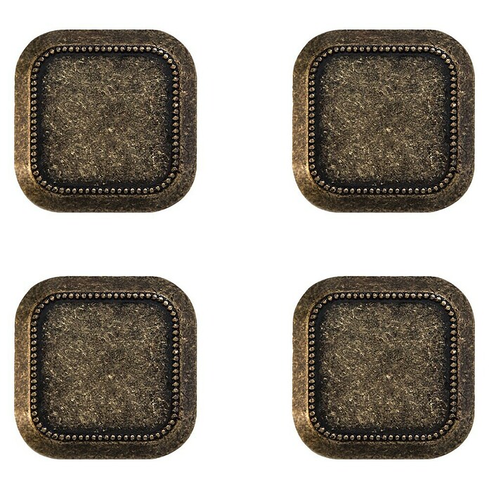 Rei Pomo para muebles (L x An: 30 x 30 mm, Cuero viejo, 4 ud.) | BAUHAUS
