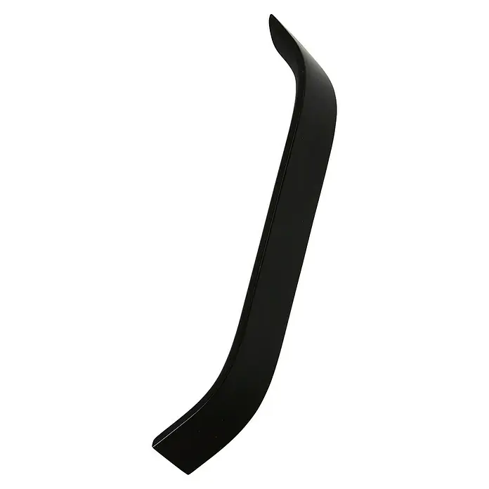 Rei Tirador para muebles - Distancia entre orificios: 160 mm, Negro, Mate, 2 ud. - Franja embellecedora negra y curva para parachoques de coches, que ofrece un toque de elegancia y protección al tiempo que mejora la estética del vehículo.