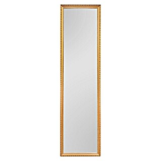 Ogledalo s okvirom Loreley (35 x 125 cm, Zlatna, Drvo)
