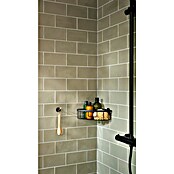 Tesa Aluxx Eckduschkorb (1-stöckig, Schwarz, Eloxiert) | BAUHAUS