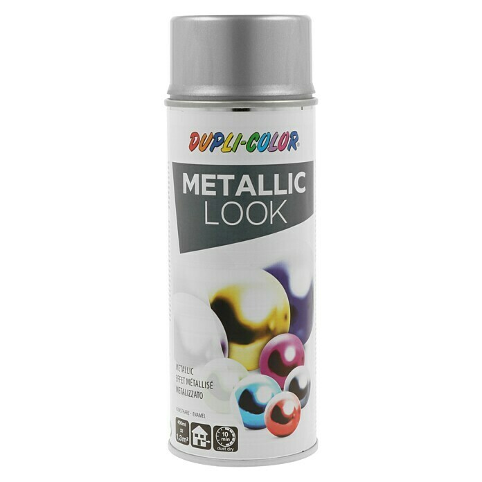 Dupli-Color Effect Spezialspray Metallic (Silber Metallic, Seidenmatt, Schnelltrocknend, 400 ml)