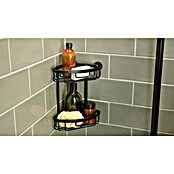 Tesa Aluxx Eckduschkorb (L x B x H: 16,3 x 16,3 x 26,2 cm, Schwarz, Matt) | BAUHAUS