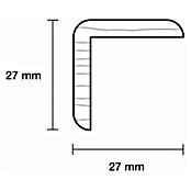 Winkelleiste (100 x 2,7 x 2,7 cm, Eiche) | BAUHAUS