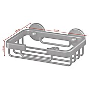 Tesa Aluxx Držač sapuna  (D x Š x V: 9,5 x 13,5 x 4,7 cm, Crna, Mat) | BAUHAUS