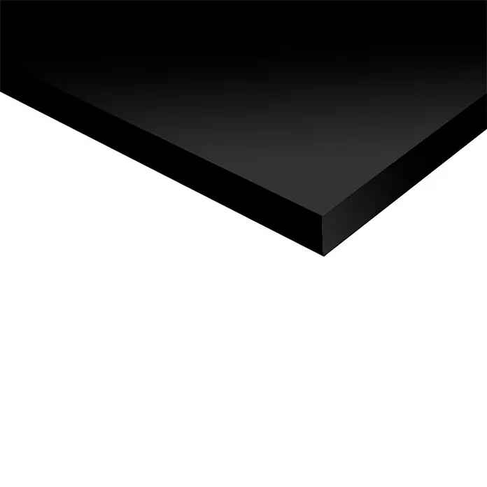 RegalbodenSchwarz, 80 x 30 x 1,6 cm - Schwarze Tischplatte mit klaren Kanten, ideal für moderne Möbeldesigns und minimalistische Einrichtungen.