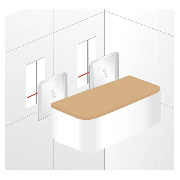 Tesa Aufbewahrungsbox Baboo (L x B x H: 8,6 x 8 x 11 cm, ABS-Kunststoff, Weiß) | BAUHAUS