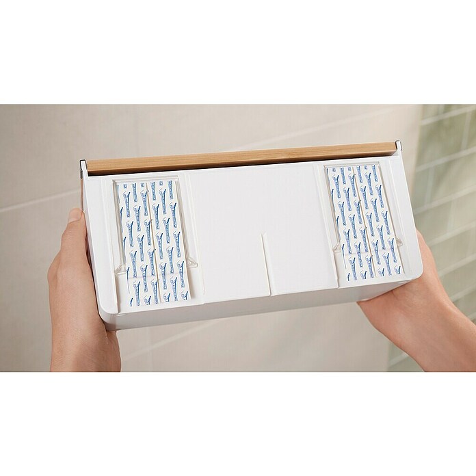Tesa Aufbewahrungsbox Baboo (L x B x H: 8,6 x 8 x 11 cm, ABS-Kunststoff, Weiß) | BAUHAUS