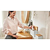 Tesa Aufbewahrungsbox Baboo (L x B x H: 24,2 x 10,2 x 16 cm, ABS-Kunststoff, Weiß/Bambus) | BAUHAUS
