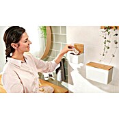 Tesa Aufbewahrungsbox Baboo (L x B x H: 24,2 x 10,2 x 11 cm, ABS-Kunststoff, Weiß/Bambus) | BAUHAUS