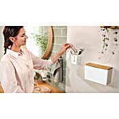 Tesa Aufbewahrungsbox Baboo (L x B x H: 12,2 x 10,2 x 11 cm, ABS-Kunststoff, Weiß/Bambus) | BAUHAUS