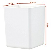 Tesa Aufbewahrungsbox Baboo (L x B x H: 8,6 x 8 x 11 cm, ABS-Kunststoff, Weiß) | BAUHAUS