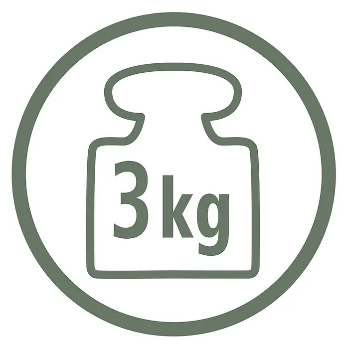 Tesa Aufbewahrungsbox Baboo - L x B x H: 24,2 x 10,2 x 16 cm, ABS-Kunststoff, Weiß/Bambus - Symbol für ein 3-kg-Gewicht, oft auf Produktverpackungen verwendet, um das Gewicht des Artikels anzugeben.