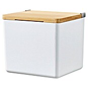 Tesa Aufbewahrungsbox Baboo (L x B x H: 12,2 x 10,2 x 11 cm, ABS-Kunststoff, Weiß/Bambus) | BAUHAUS