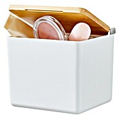 Tesa Aufbewahrungsbox Baboo (L x B x H: 12,2 x 10,2 x 11 cm, ABS-Kunststoff, Weiß/Bambus) | BAUHAUS