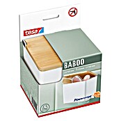 Tesa Aufbewahrungsbox Baboo (L x B x H: 12,2 x 10,2 x 11 cm, ABS-Kunststoff, Weiß/Bambus) | BAUHAUS