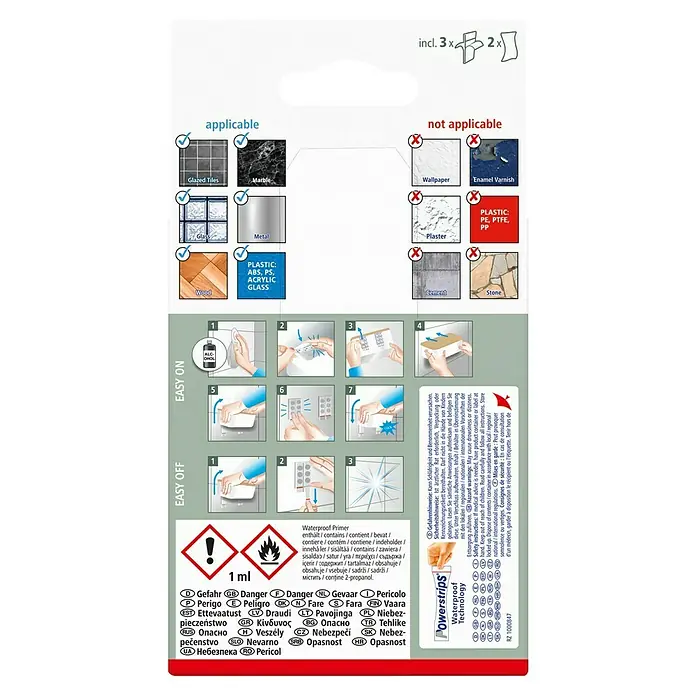Tesa Aufbewahrungsbox Baboo - L x B x H: 8,6 x 8 x 11 cm, Kunststoff - Anwendbarkeitshinweise für den Klebstoff. Geeignet für Fliesen, Marmor, Glas, Metall und Holz. Nicht für Tapeten, Lacke oder Kunststoffe.
