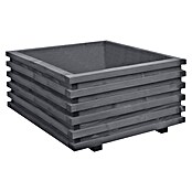 Macetero para plantas Torino (Dimensiones externas (L x An x Al): 59 x 59 x 34 cm, Madera, Gris) | BAUHAUS