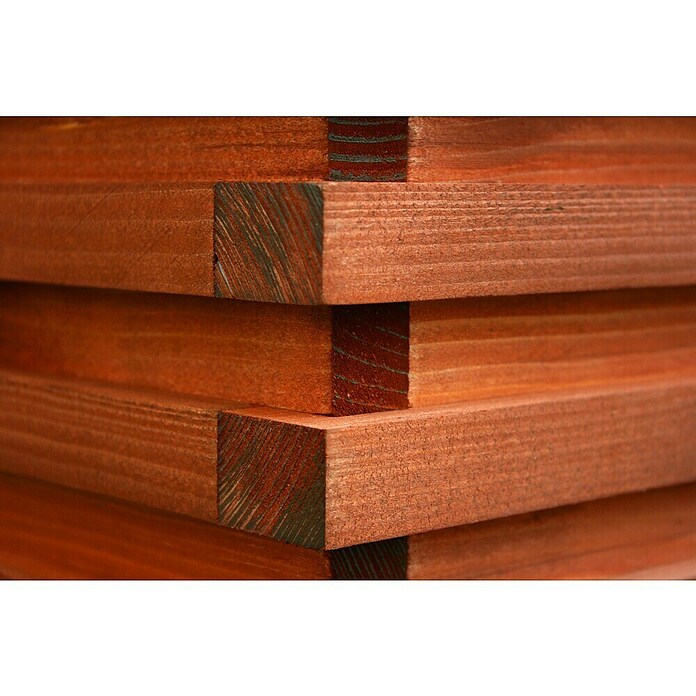 Macetero para plantas Torino (Dimensiones externas (L x An x Al): 59 x 59 x 34 cm, Madera, Teca) | BAUHAUS