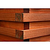 Macetero para plantas Torino (Dimensiones externas (L x An x Al): 59 x 59 x 34 cm, Madera, Teca) | BAUHAUS