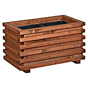 Macetero para plantas Torino (Dimensiones externas (L x An x Al): 59 x 34 x 34 cm, Madera, Teca) | BAUHAUS