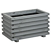 Macetero para plantas Torino (Dimensiones externas (L x An x Al): 59 x 34 x 34 cm, Madera, Gris) | BAUHAUS