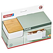 Tesa Aufbewahrungsbox Baboo (L x B x H: 24,2 x 10,2 x 11 cm, ABS-Kunststoff, Weiß/Bambus) | BAUHAUS