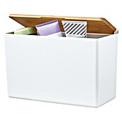 Tesa Aufbewahrungsbox Baboo (L x B x H: 24,2 x 10,2 x 16 cm, ABS-Kunststoff, Weiß/Bambus) | BAUHAUS
