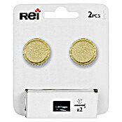 Rei Pomo para muebles (Diámetro: 18 mm, Latón Vintage, Mate, 2 ud.) | BAUHAUS
