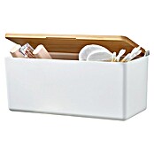 Tesa Zaboj za shranjevanje Baboo  (Do x Š x V: 24,2 x 10,2 x 11 cm, ABS-plastika, Bela/Bambus) | 3748 - Badkörbe Marke | DADD - Accessoires | DAD - Badausstattung | DA - Badausstattung/Bäderwelt | D - Sanitär | BAUHAUS