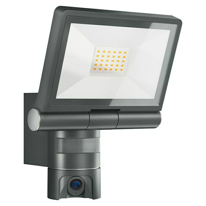 Steinel LED-Außenwandleuchte XLED CAM  (1-flammig, 21 W, Warmweiß, IP44)