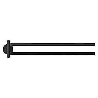 Tesa Moon Handtuchhalter (2-armig, Schwarz, Matt)