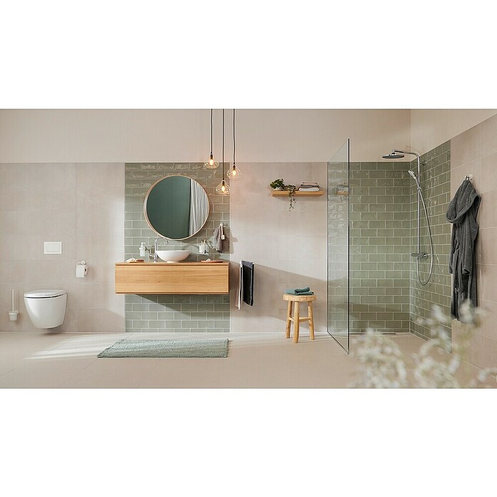Tesa Moon Držač ručnika za ruke  (S 2 kraka, Bijela, Mat) | BAUHAUS